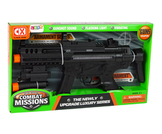 Lean Toys Žaislinis šautuvas Large Mission Combat Machine Gun, juodas