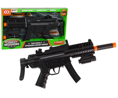 Lean Toys Žaislinis šautuvas Large Mission Combat Machine Gun, juodas