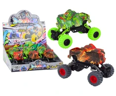 Lean Toys Dinozaurų formos automobiliukas su trinties pavara