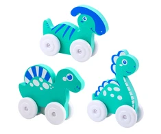 Lean Toys Spalvingi dinozaurai su ratukais