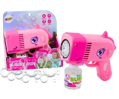 Lean Toys Rožinis vienaragio formos burbulų pistoletas vaikams