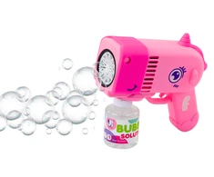 Lean Toys Rožinis vienaragio formos burbulų pistoletas vaikams