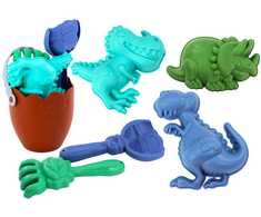Lean Toys Dinozaurų Smėlio Žaislų Rinkinys su Kibiru ir Formelėmis