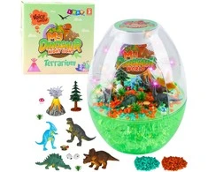Lean Toys Vaikiška Dinozaurų Terariumo Naktinė Lempa su Balso Kontrole