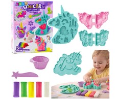 Lean Toys Kūrybinis rinkinys vaikams Vienaragis su moliu ir formomis