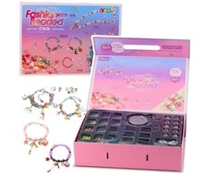 Lean Toys Karoliukų ir Pakabukų Rinkinys Papuošalų Kūrimo Rinkinys