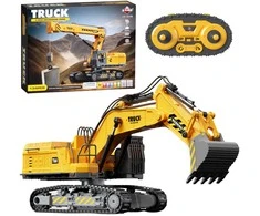 Lean Toys Nuotoliniu būdu valdomas ekskavatorius 133 dalys RC