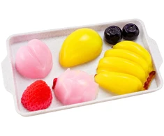 Lean Toys Kūrybinis vaisių formų squishy rinkinys