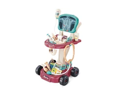 Lean Toys Vaikiškas gydytojo rinkinys su vežimėliu