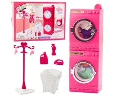 Lean Toys Skalbimo kambario rinkinys lėlėms 29 cm