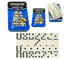Lean Toys DOMINO KLASIKINIS EDUKACINIS LOGINIS ŽAIDIMAS 28 dalys