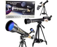 Mikroskopas Lean Toys Astronominis teleskopas 50x115 mm su trikojais