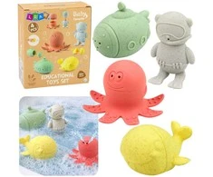 Lean Toys Vonios žaislai 4 vnt.