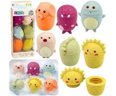 Lean Toys Vonios žaislų rinkinys 6 vnt.