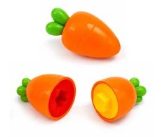 Lean Toys Educational Carrot Sorter Matching Shapes Colors 12 pcs.