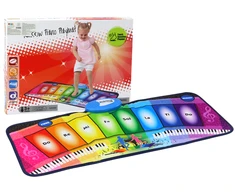 Lean Toys Muzikinis kilimėlis vaikams Rainbow Piano, 80x35 cm