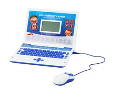 Lean Toys Mokomasis nešiojamas kompiuteris mėlynas