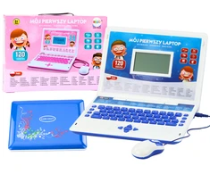 Lean Toys Mokomasis nešiojamas kompiuteris mėlynas