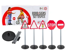 Lean Toys Mokomieji kelio ženklai, 5 vnt., 70 cm