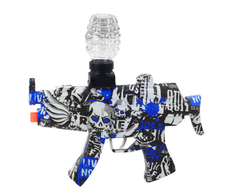 Lean Toys Žaislinis elektrinis hidrogelio rutuliukų šautuvas, baltas ir mėlynas, 27 × 17 × 4 cm