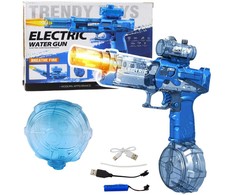 Lean Toys Elektrinis vandens šautuvas su įkraunama baterija ir šviesos efektu