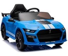 Lean Cars Lean Toys Elektromobilis vaikams Ford Mustang GT500 Shelby, Mėlynos spalvos