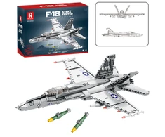 Lean Toys KONSTRUKCINIS RINKINYS – F-16 KOVINIS LĖKTUVAS 1427 dalys
