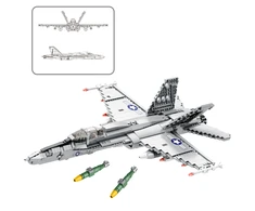 Lean Toys KONSTRUKCINIS RINKINYS – F-16 KOVINIS LĖKTUVAS 1427 dalys