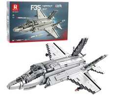 Lean Toys Konstruktoriaus rinkinys F-35 Lightning II 1490 detalių
