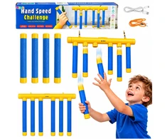 Lean Toys Vikrumo žaidimas „Falling Sticks“, geltonas ir mėlynas