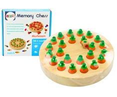Dėlionė Lean Toys Medinis šeimos atminties žaidimas Morkos