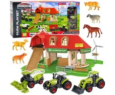 Lean Toys Ūkio Rinkinys su Traktoriais ir Gyvūnais, 42 dalys