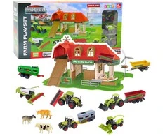 Lean Toys Ūkio Rinkinys su Traktoriais ir Gyvūnais, 42 dalys