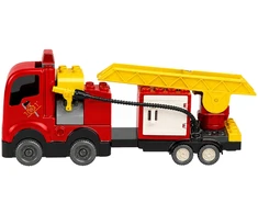 Lean Toys Gaisrininko rinkinys, raudona ir geltona
