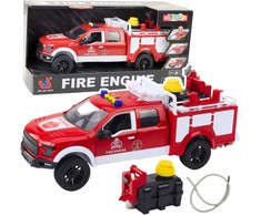 Lean Toys Gaisrinės mašina vaikams su vandens purškimo funkcija, 35 cm