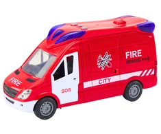 Lean Toys Gaisrinė su šviesomis, garsais, atsidarančiomis durimis