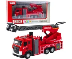 Lean Toys Gaisrinės mašina su strėle ir vandens purkštuvu