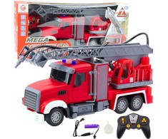 Lean Toys Gaisrinė mašina su nuotolinio valdymo pultu 1:24