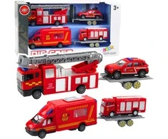Lean Toys Gaisrinių transporto priemonių rinkinys