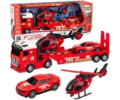 Lean Toys Gaisrinės gelbėjimo rinkinys raudonas