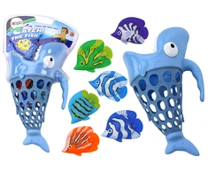 Žvejybos rinkinys vaikams Lean Toys su ryklio krepšiu