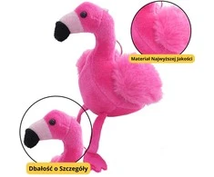 Lean Toys Pliušinis Flamingo Raktų Pakabukas 12 cm