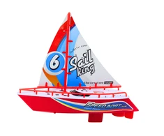 Lean Toys Plaukiojantis žaislinis laivelis 23 cm raudonas