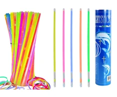 Lean Toys Šviečiančios juostos, 100 vnt., įvairių spalvų, 26 cm