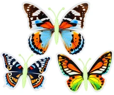 Lean Toys Fluorescent Butterflies Glow in the Dark Stars Wall Stickers