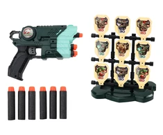 Žaislinis pistoleto rinkinys Lean Toys, žalias