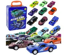 Lean Toys Žaislinių transporto priemonių rinkinys Leantoys, 12 vnt