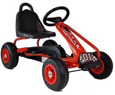 Lean Toys Gokart na Pedały G201 Raudona