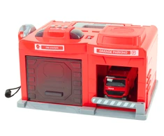 Lean Toys Gaisrinės Stotis Su Garažu ir Gaisrinės Automobiliu 1:32