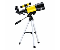 Lean Toys Teleskop Astronomiczny Dla Dzieci Statyw Geltonas Powiększenie 150x